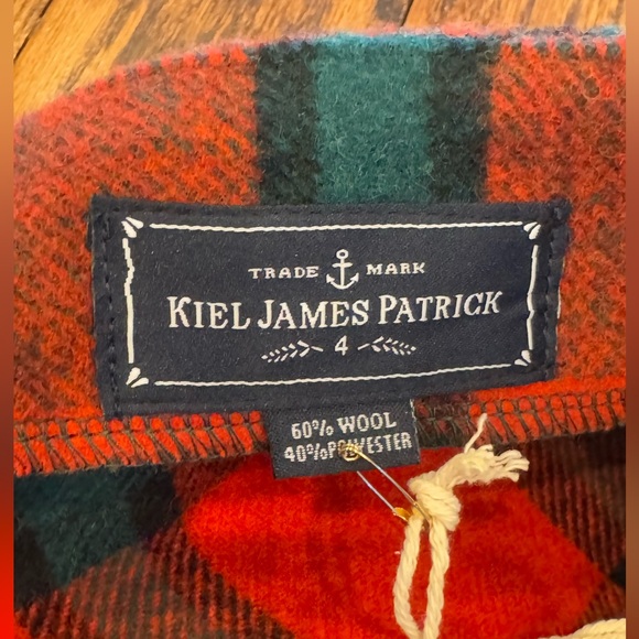 NWT Size 4 Wool-blend Kiel James Patrick Woodstock Blanket Skirt - Picture 5 of 7